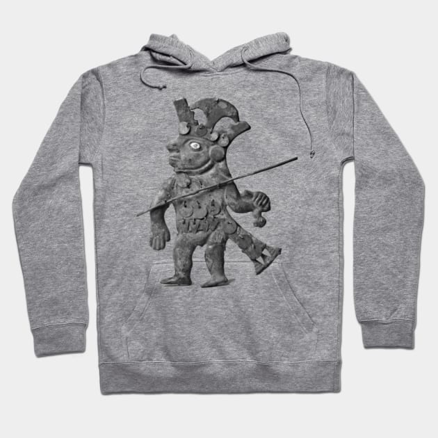 Peru Warrior Deity Pre Columbian Art Hoodie by ppandadesign